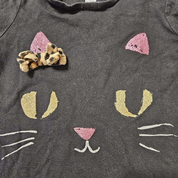 Baby Gap Girls Long Sleeve Kitty Top Size 4t - Picture 3 of 5
